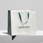 Custom Matte Laminated Retail Euro Tote Bag 250g 300g Paper Tote Bags With