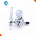 Brass Plated Hydraulic Pressure Regulator Low Pressure Single Stage With Gauge