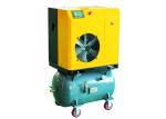 Electric Portable Tank Combined Screw Air Compressor 11kw 15hp Long Life - Time
