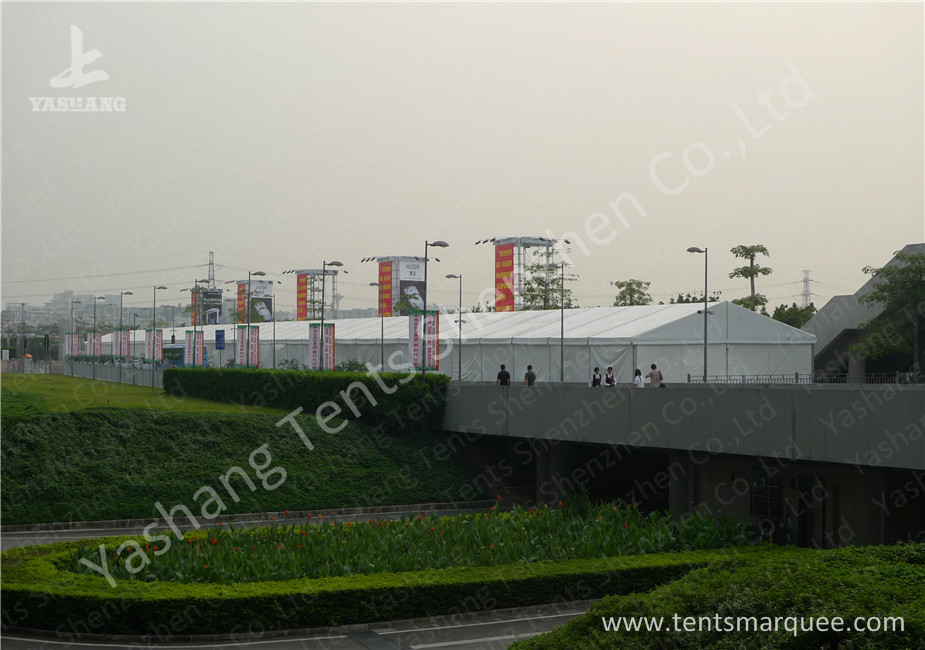 A frame Shape Aluminium Frame Marquee for Exhibition Events , White PVC Fabric Cover