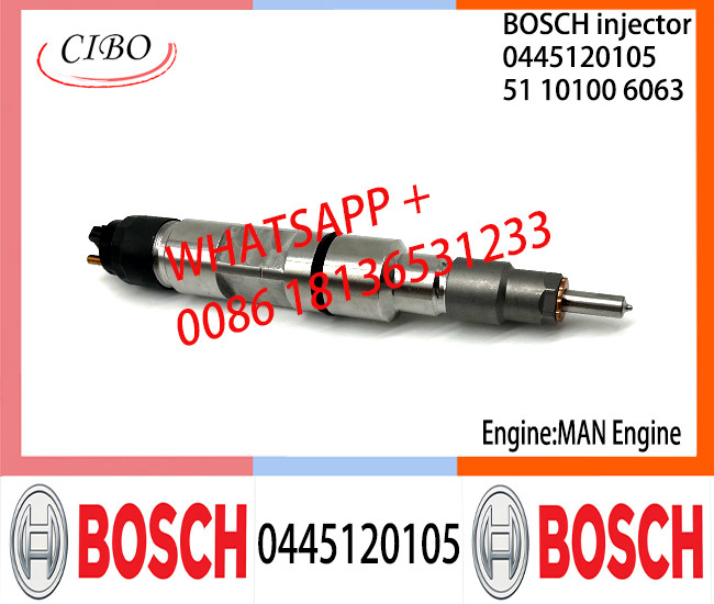 BOSCH 0445120105 51101006063 Neutral Fuel Injector Assembly 0445120105 51101006063 For MAN Engine
