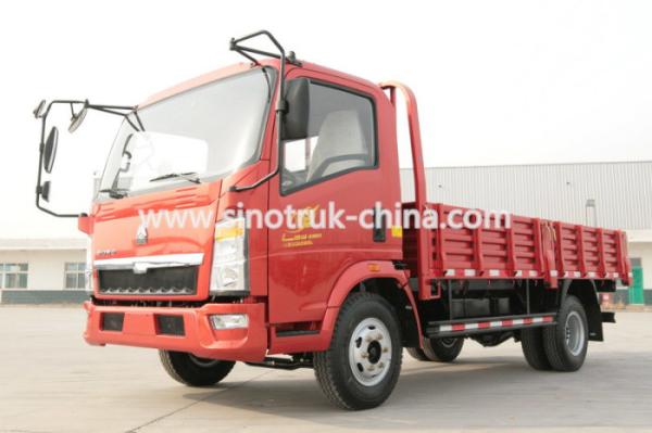 4x2 Howo Cargo Light Duty Commercial Trucks 5 - 10T Capacity 4.257 L Displacemen
