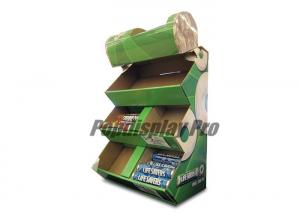 China Degradable Counter Cardboard Retail Display Stands 3 Trays Strong Structure on sale