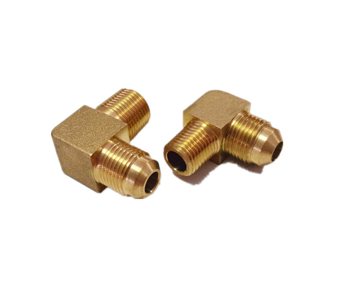 90 Degree Brass Elbow 1/4" NPT Male * 3/8'' Flare Pipe Fittings