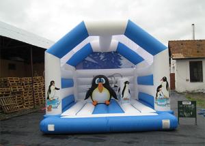 Wholesale 5m*4m Penguin Theme Inflatable Bounce Houses For Children from china suppliers
