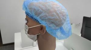 Wholesale cheap surgically disposable seller head cover net non woven mob clip cap Factory price disposable colorful nonwoven strip cap from china suppliers