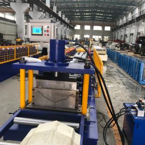 Wholesale 0.4-0.7mm Metal Steel Roof Rain Gutter Roll Forming Machine PPGI GI Building Material from china suppliers