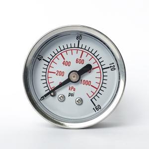 Wholesale 1.5&quot; Dial 160 psi Oil Manometer 316 SS Tube/Socket All Stainless Steel Pressure Gauge from china suppliers