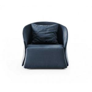Wholesale Blue Linen Upholstery Sofa Set , Elegant Lounge Chairs Italian Style from china suppliers