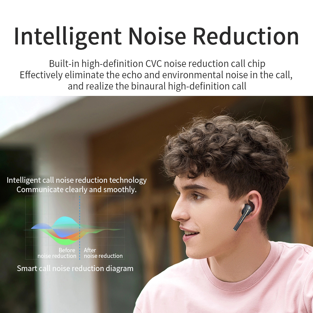 J18 ANC HiFi Wireless Sound Stereo True Wireless Headset Earbuds J18 Handsfree Earphones