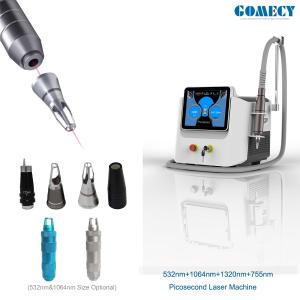 Wholesale Portable Picosecond Laser 6 Laser Heads Spot Size Adjustable Tattoo Removal Pico Laser Scar Freckle Carbon Peeling from china suppliers
