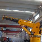 Durable Stiff Boom Electric Marine Crane Hydraulic 2t 15m Yacht Use CE