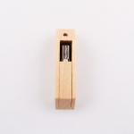 180 Degree Twist Wooden USB Flash Drive 2.0 And USB 3.0 50-100MB/S Embossing