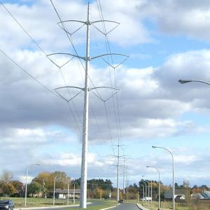 Wholesale 30m Galvanized Transmission Steel Tower Multiple Platforms Free Standing from china suppliers