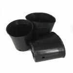 Black Color Big Plastic Flower Pot Garden Aging Resistant