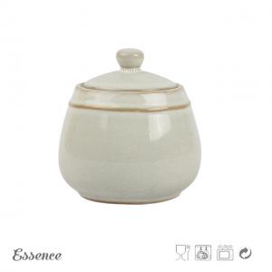 Wholesale Reactive Glaze Ceramic Sugar Jar , Tea Coffee Sugar Pots 350ml Eco Friendly from china suppliers