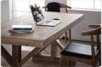 Solid Wood Customized Vintage Neoclassical Wooden Dining Table for Dining and