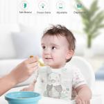 Printed Non Woven Fabric Disposable Waterproof Eating Bibs for Childrens and