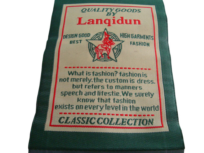 Order Custom Woven Hem Tags Straight Cut Woven Quilt Labels Product Labels Price