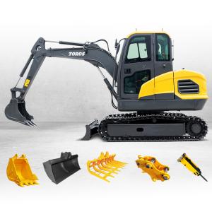 Wholesale Powerful 1.2Ton Mini Hydraulic Excavator With 1200mm Track Length from china suppliers