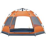 5-8 People Waterproof Camping Tent Hexagonal Shape For Multiple Person