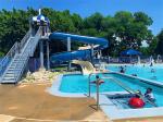 Water Park Game Swimming Pool Equipment 3-5m High Fiberglass Slide For Children