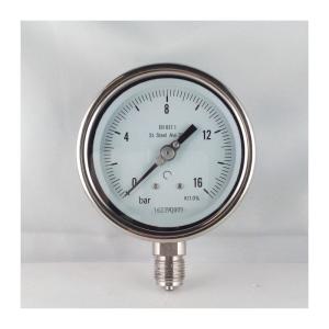 Wholesale Glycerin Filled Stainless Steel Pressure Gauge Manometer 70 Bar from china suppliers
