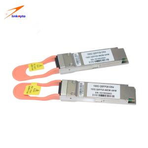 Wholesale QSFP28 OTU4 Line Interface 4WDM-40 DUAL RATE 40km 4 x 28Gb/s transceivers optic module from china suppliers