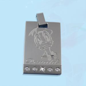 Wholesale 316L Stainless Steel Rectangle Square Shaped Necklace Pendant LPS0117 from china suppliers