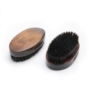 Wholesale Abeis Retro Wooden Beard Brush Natural Bristle Beard Brush Oval Style from china suppliers