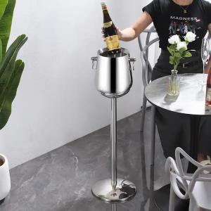 China French Style Champagne Holder Stand Stainless Standing Champagne Bucket on sale
