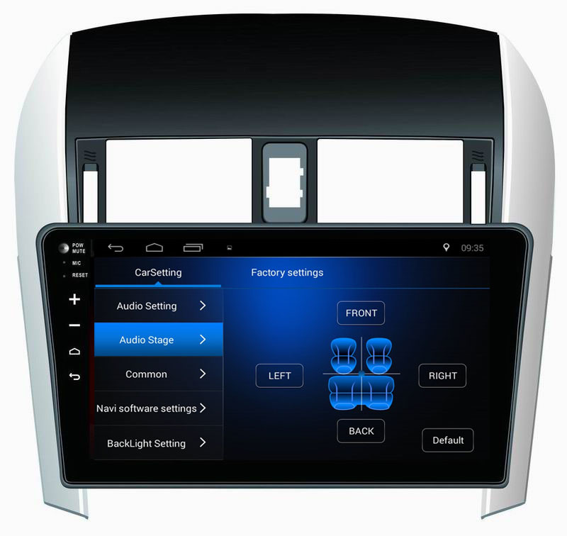 Ouchuangbo car dvd multimedia android 8.1 for Toyota Corolla 2007-2011 with AUX bluetooth dual zone function