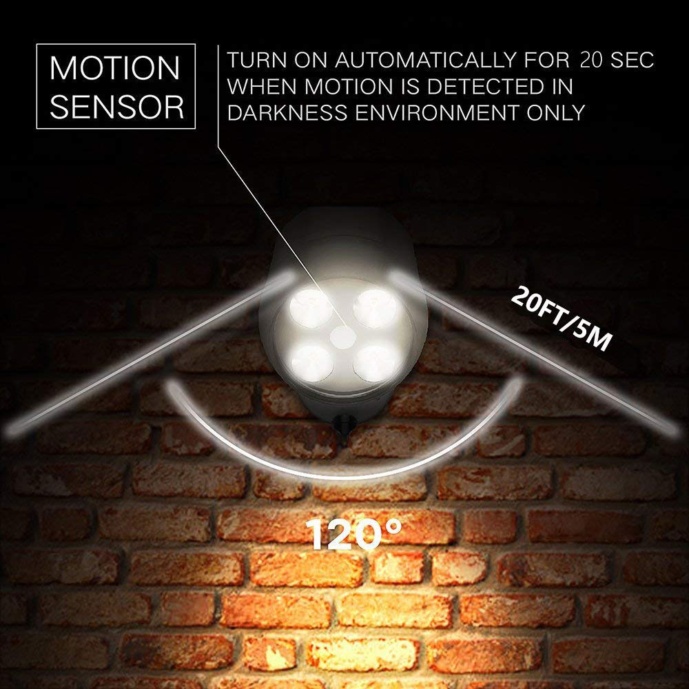 450Lms Outdoor Wireless Security Lights Battery Powered