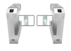 Wholesale High Speed Pedestrian Swing Gate , Double Direction Airport Half Height Turnstile from china suppliers
