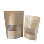 sac en papier kraft brun avec fenetre depolie