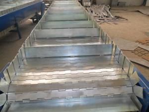 China SS wire mesh belts slat band conveyor belts Open top belts flat top stainless steel conveyor belts on sale