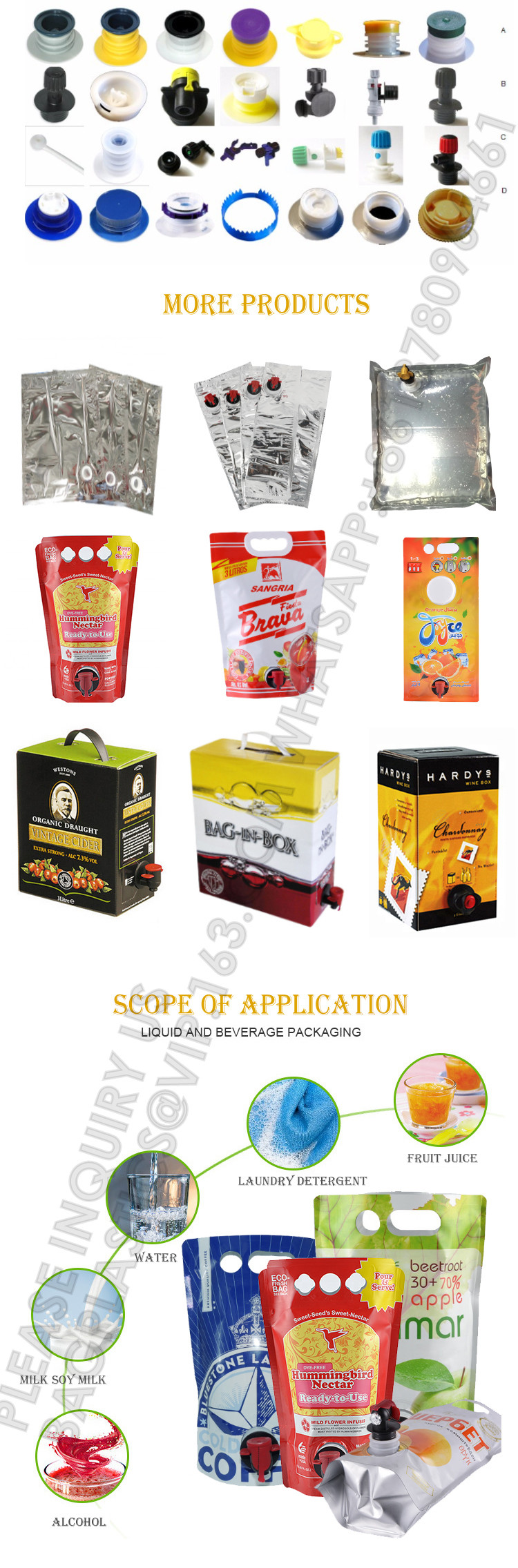Custom LOGO 1L 2L 3L 5L 10L Drinks Brew Coffee Liquid Package Bag In Box With Screw Lid Bib Package Bag