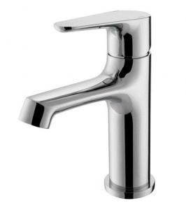 China Single Lever Bathroom Basin Mixer Tap Hot And Cold Tap With Ceramic Cartridge on sale