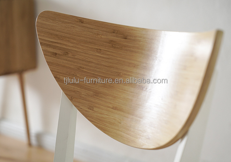 Add a Touch of Sophistication to Your Dining Room with Solid Birch Wood Stacking Chairs in Modern North European Style