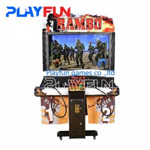 Wholesale Coin Operated Indoor arcade game machine shooting Rambo Shooting video Game Machine For Amusement Park from china suppliers