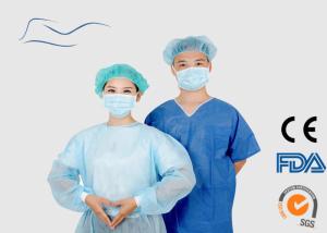 Wholesale Unisex Disposable Scrub Suits Eco Friendly Blue Color CE Certification from china suppliers