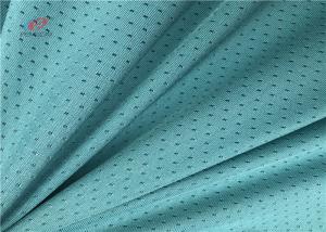 Wholesale Grean Colour Sports Mesh Fabric , Polyester Spandex Blend Fabric For Garment Sports from china suppliers