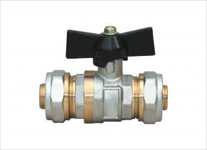 Wholesale butterfly handle brass ball valve for PEX-AL-PEX pipe from china suppliers
