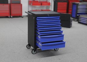 Wholesale Blue Metal Movable Steel Rolling Tool Cabinet 7 Drawers On Wheels from china suppliers