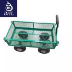 Four-wheel Heavy Duty Garden Cart Wagon Cart 86*46*85 Dimension for Versatile