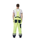 HIVIS Fire Retardant Bib Trousers , 99% cotton anti-statics fabric safety bib