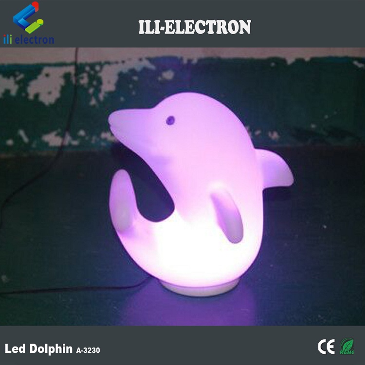 plastic Dolphin LED Lights 3500K Warm White with Rechargeable lithium battery