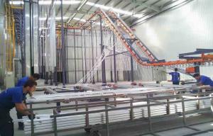 Wholesale Full-automatic Pure Water Washing Big Cyclone Powder Recycle Vertical Powder Coating Line from china suppliers