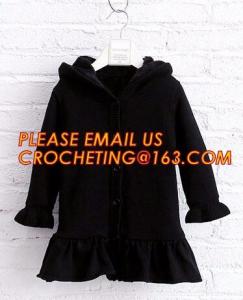 Wholesale Superior quality kid sweater cute hooded girls thick dress coat, Commercial 100% cotton knitted kids long girls pullover from china suppliers