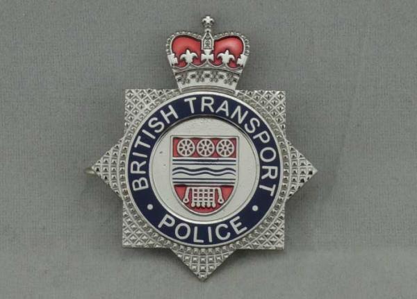 British Transport Police Souvenir Badges Brass Stamped With Imitation Hard